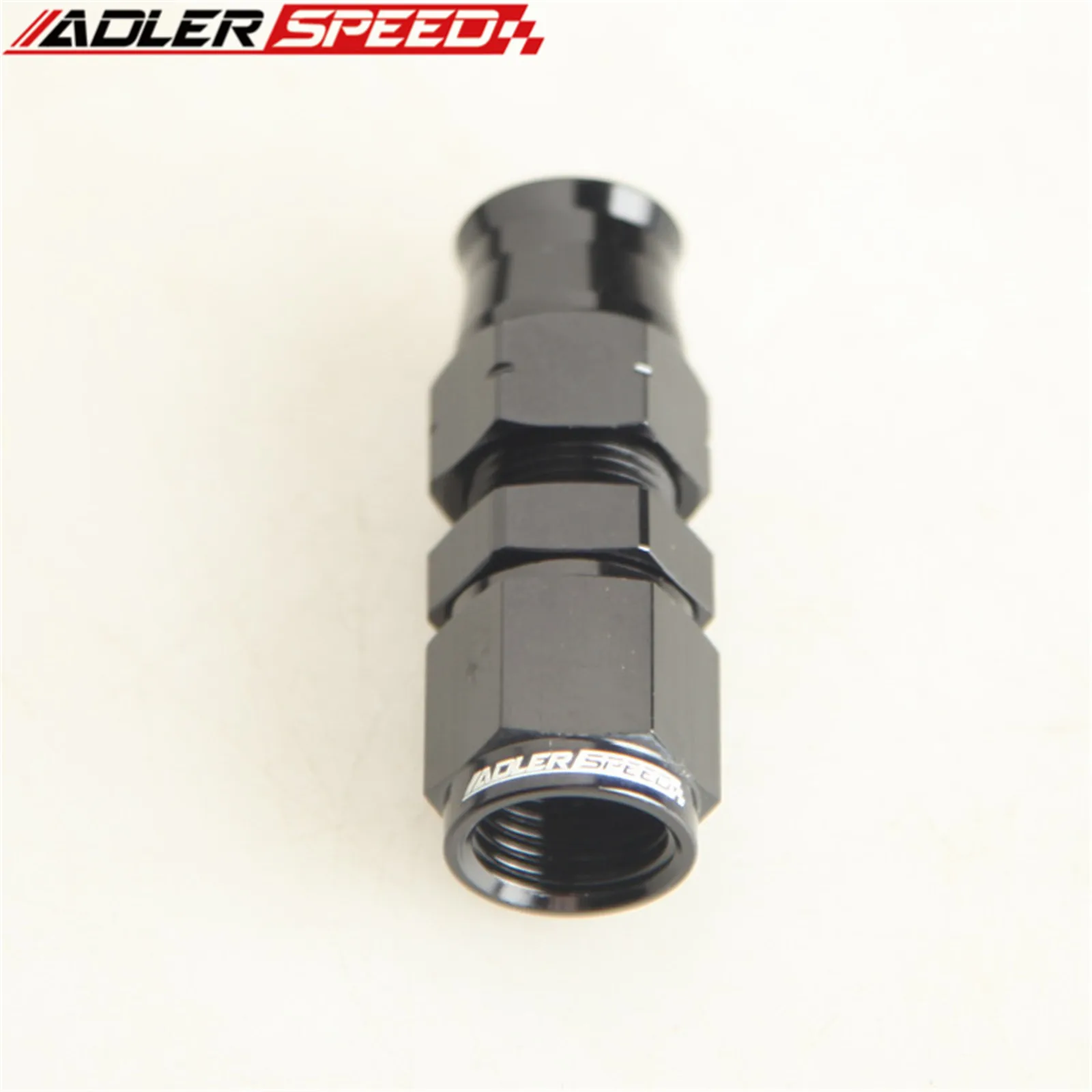 

ADLERSPEED AN-6 6AN AN6 Прямой переходник для трубки с внутренней резьбой на 3/8 дюйма, черный алюминий