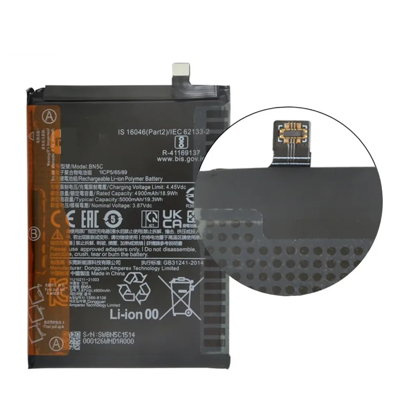 Оригинальный аккумулятор емкостью 5000 мАч для Xiaomi Note 11 Poco M4 Pro 5G M4pro запасные