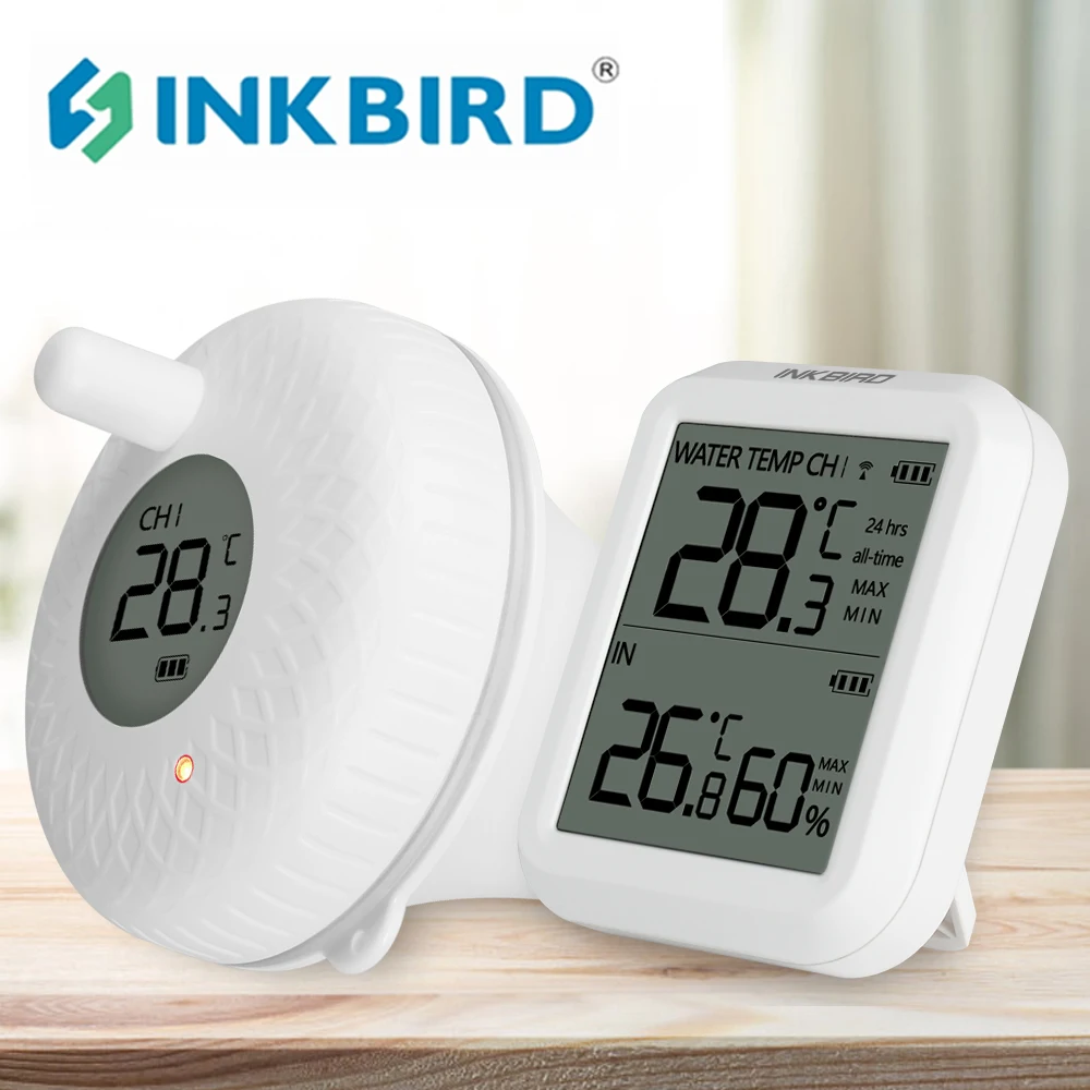 

INKBIRD IBS-P01R Wireless Floating Pool Thermometer Pet Bath for Swimming Pool, Bath Water, Spas, Aquariums & Fish Ponds