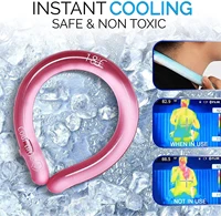 icy cooling ring neck tube cool freeze cooler band reusable summer outdoor sports cycling cold collar ice cushion pillow chill