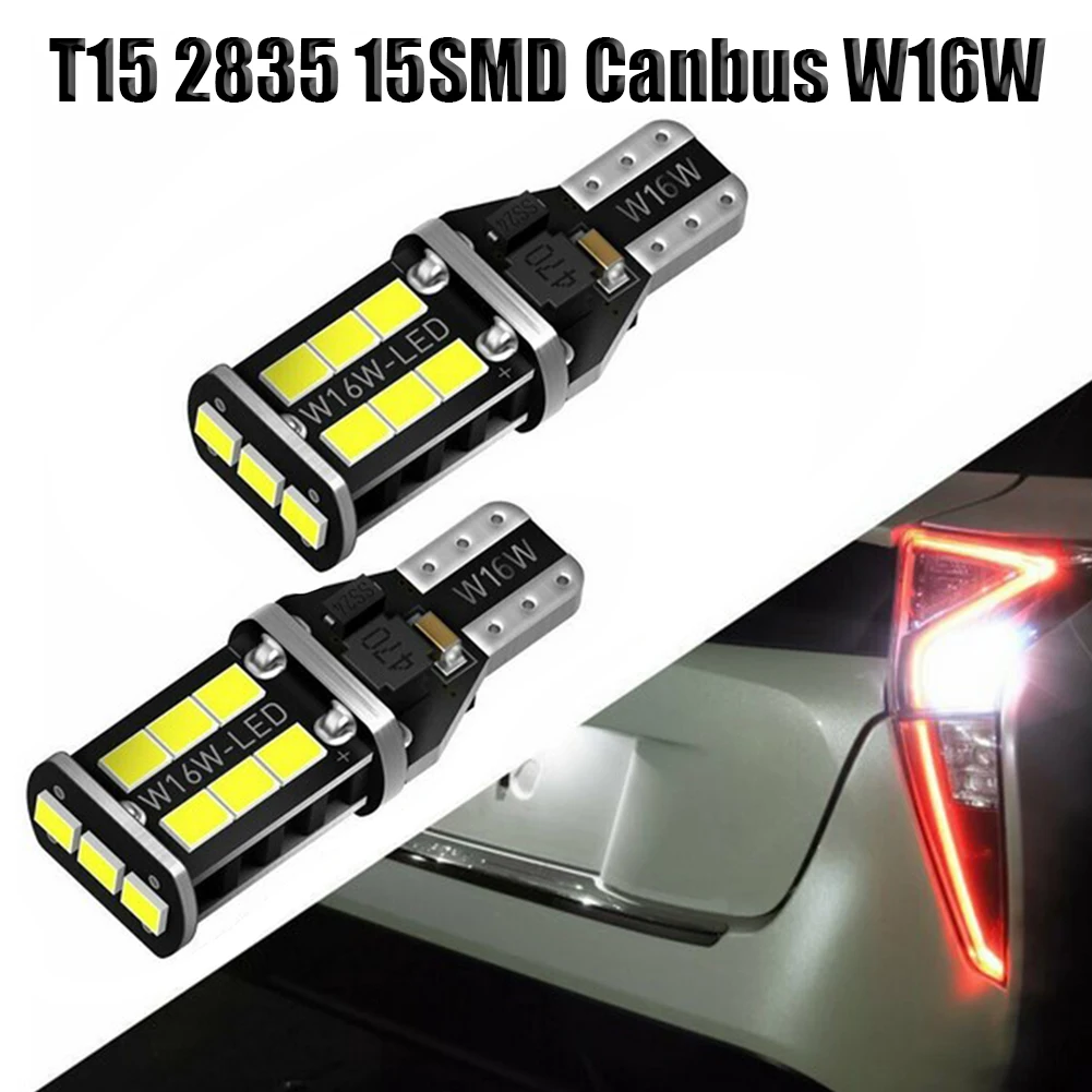 

Автомобильный светодиодный фонарь заднего хода, стоп светильник 15 2835 15SMD Canbus W16W, сверхъяркий 6K сигнальный свет s, Высококачественная Автомоб...