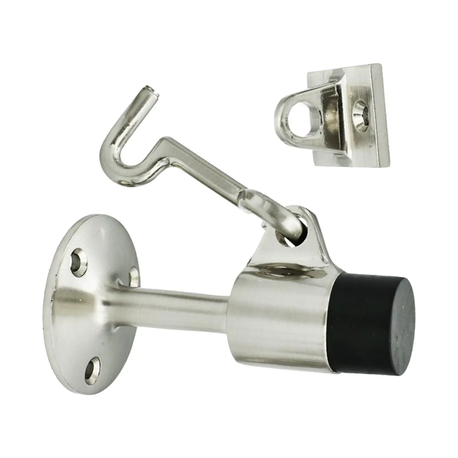 Дверной ограничитель, держатель с крючком, звукоудерживающий бампер, удерживающий дверь, открытый дверной ограничитель, настенное напольное крепление, скрытые домашние аксессуары