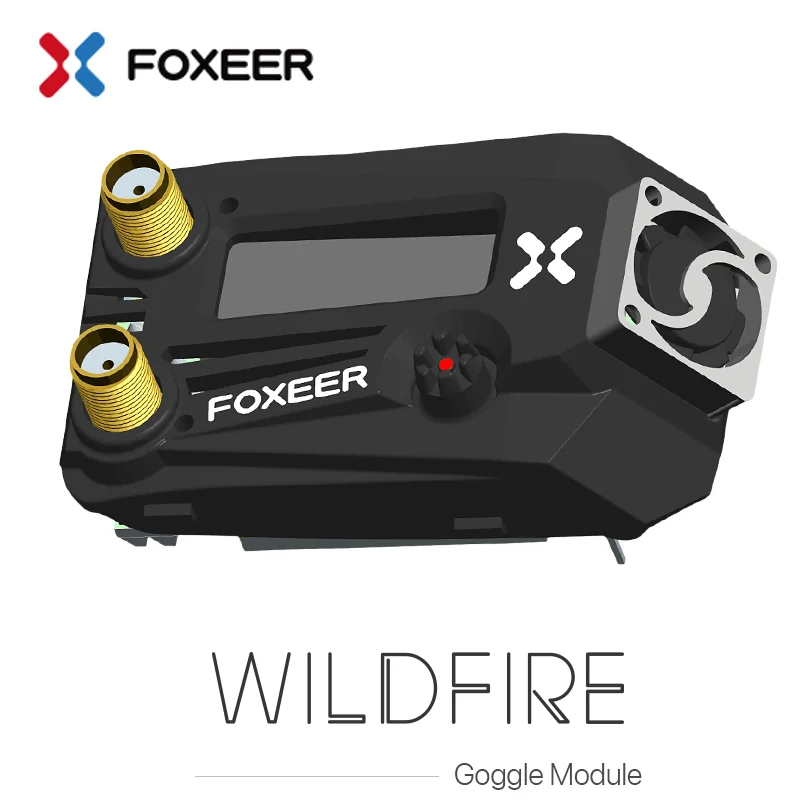 Foxeer Wildfire 5.8GHz 72CH Dual Receiver OLED Screen Support OSD Firmware Update 5-16V for Fatshark FPV Goggles DIY Parts