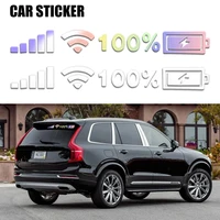 universal car stickers wifi signal battery windshield sticker auto decal reflective stickers car decoration exterior accessories
