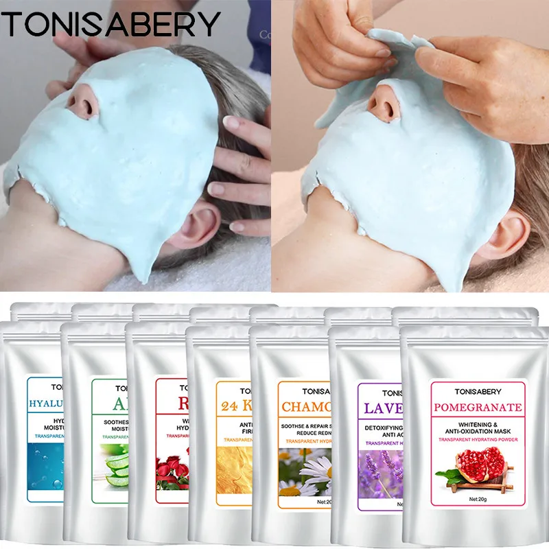 

20g Jellymask Beauty Salon SPA Soft Hydro Jelly Mask Powder Face Skin Care Whitening Rose Collagen Peel Off DIY Rubber Facial