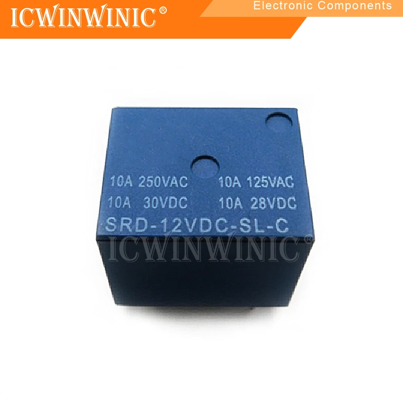1 шт. SRD-12VDC-SL-C реле 12 В 5 футов 10 А высокий ток