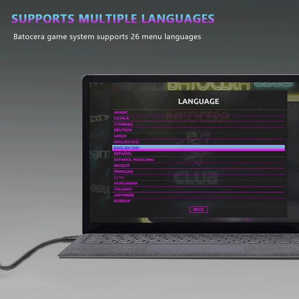 Портативный жесткий диск Batocera 2T для Windows с 72000 ретро-играми PS3/PS2/PS1/X BOX/WII/Sega