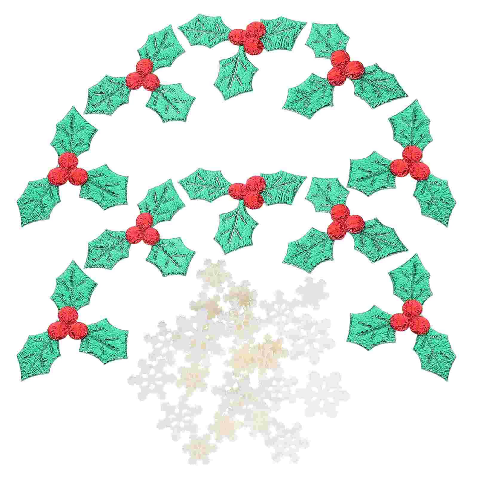 Снежинка декоративный материал мини-украшения с ягодами Холли для изготовления