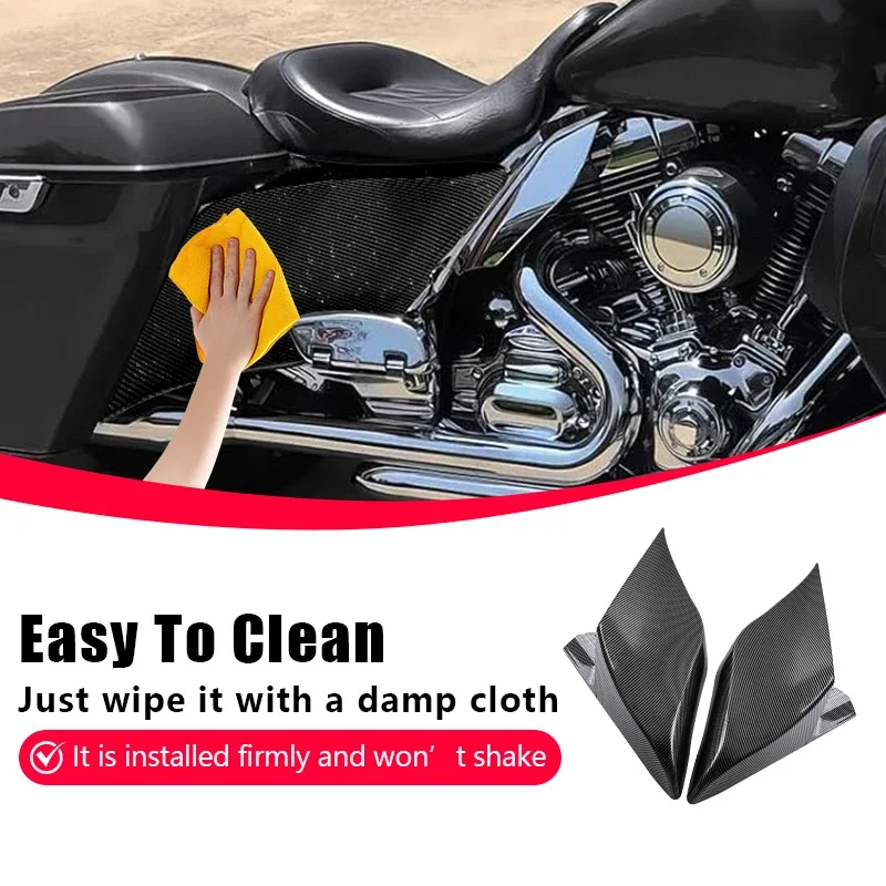 Фото Боковые обтекатели из карбона для Harley Touring 2009-2013 Road Glide, Street Glide, Electra Glide, защита боковой части кузова №5
