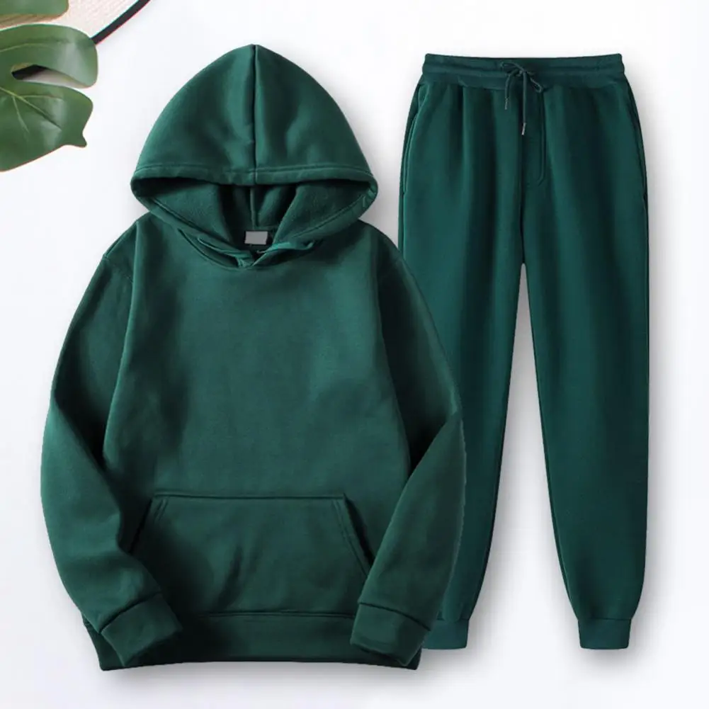 

Men Hoodie Pants Set Hoodie Pants Suit Versatile Unisex Sportswear Set Soft Breathable Hoodie Pants for Autumn/winter