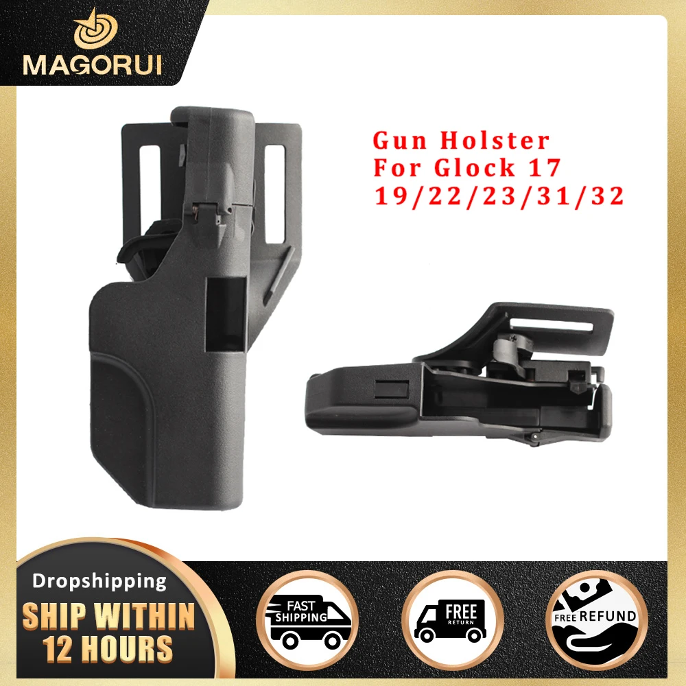 

MAGORUI Gun Holster Airsoft Pistol Bag Case For Glock 17 19 22 23 31 32 Hunting Accessories