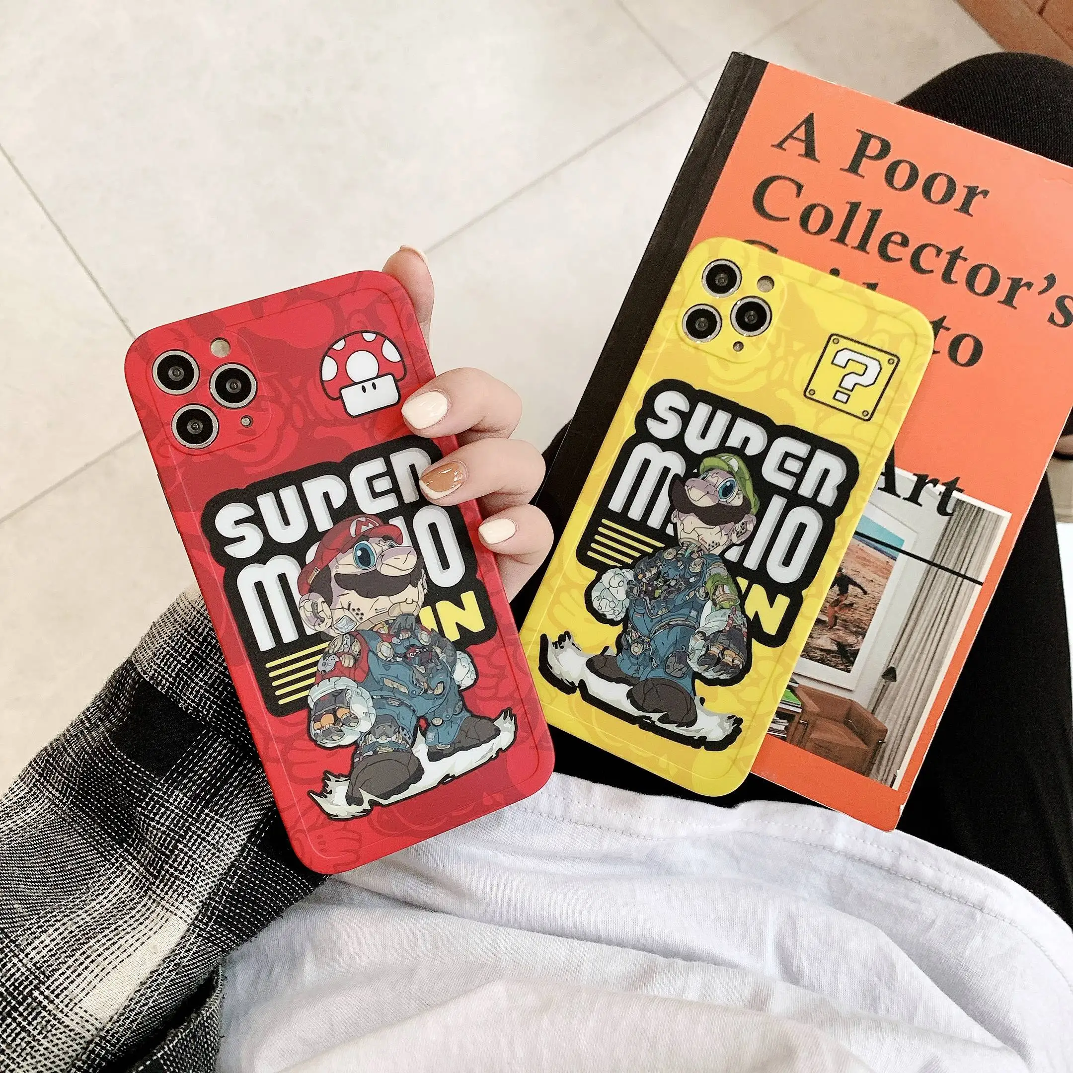 

Super Mario Straight Edge Design Phone Cases For iPhone 13 12 11 Pro Max Mini XR XS MAX 8 X 7 SE 2020 Back Cover