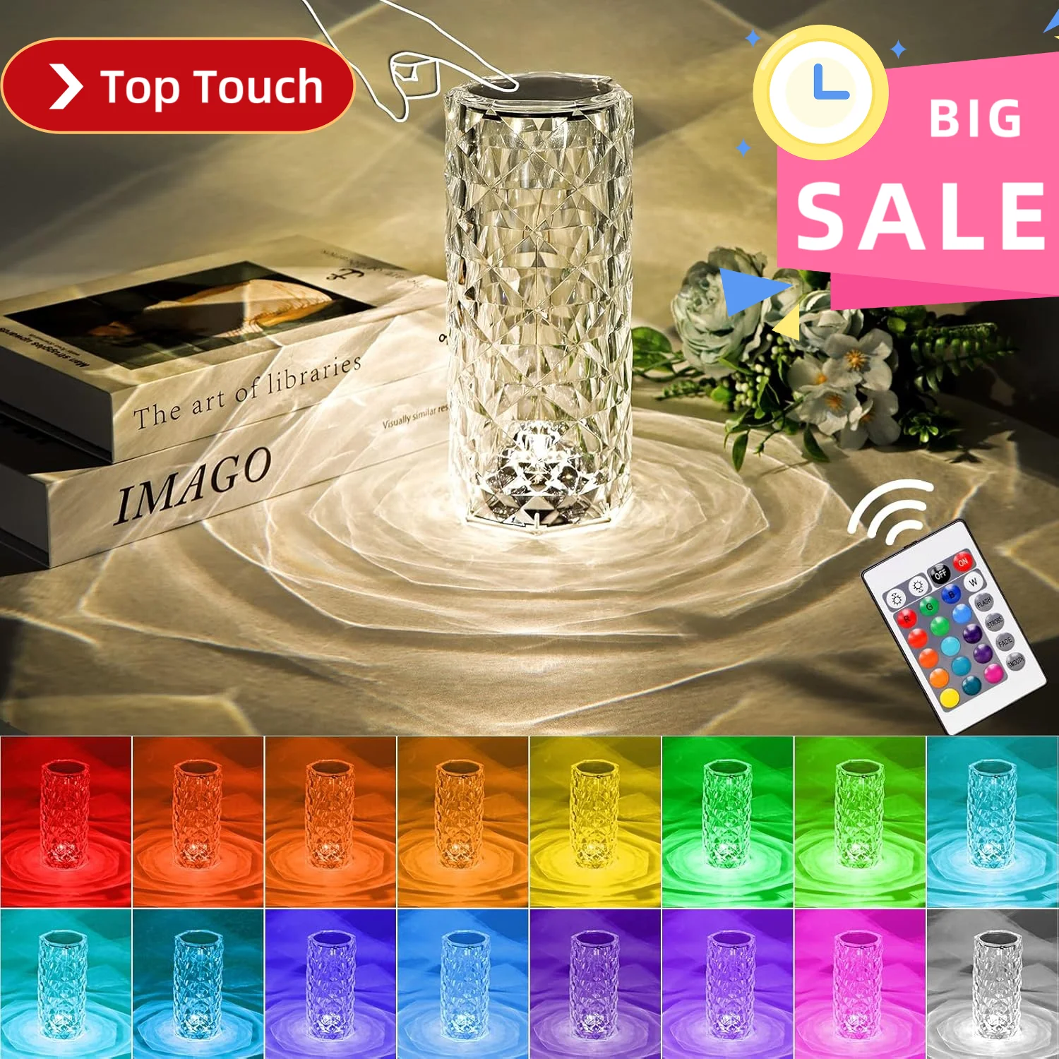 16-цветный ночник с дистанционным управлением светодиодная настольная лампа