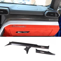 for 2018 2021 lamborghini urus real carbon fiber style car styling car dashboard co pilot trim panel sticker car interior parts