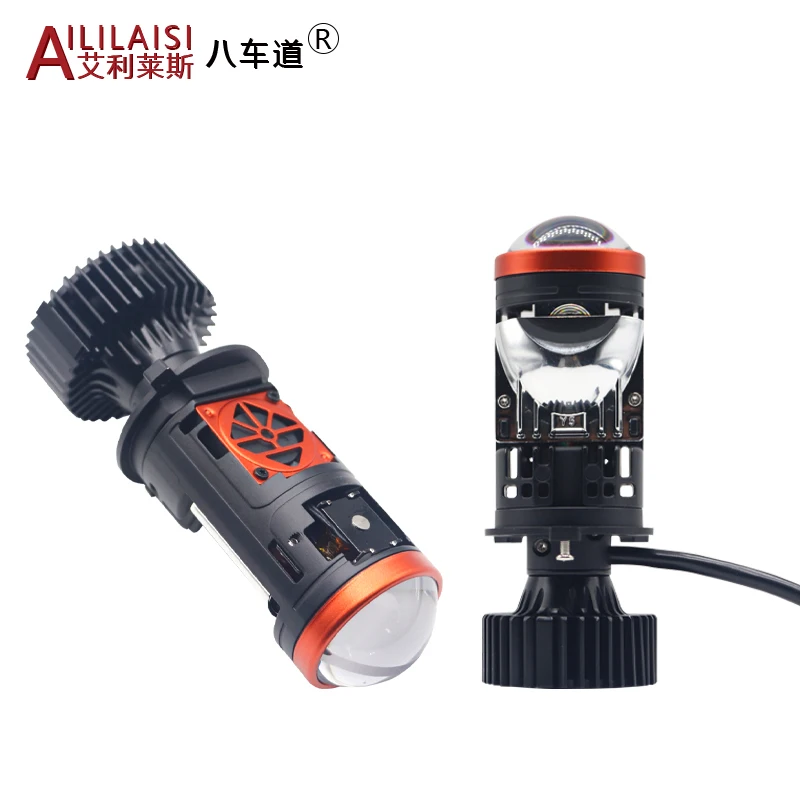 Светодиодная лампа H4 H7 для фар общего назначения автомобильный мини лазерный