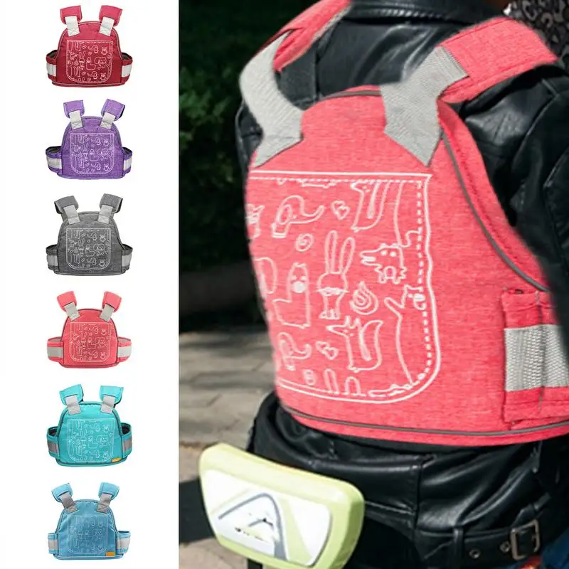 

Child Motorcycle Harness Non-stuffy Motorcycle Safety Belt Non-Slip Strap Motorcycle Seat Harness For Kids Reflective Design For
