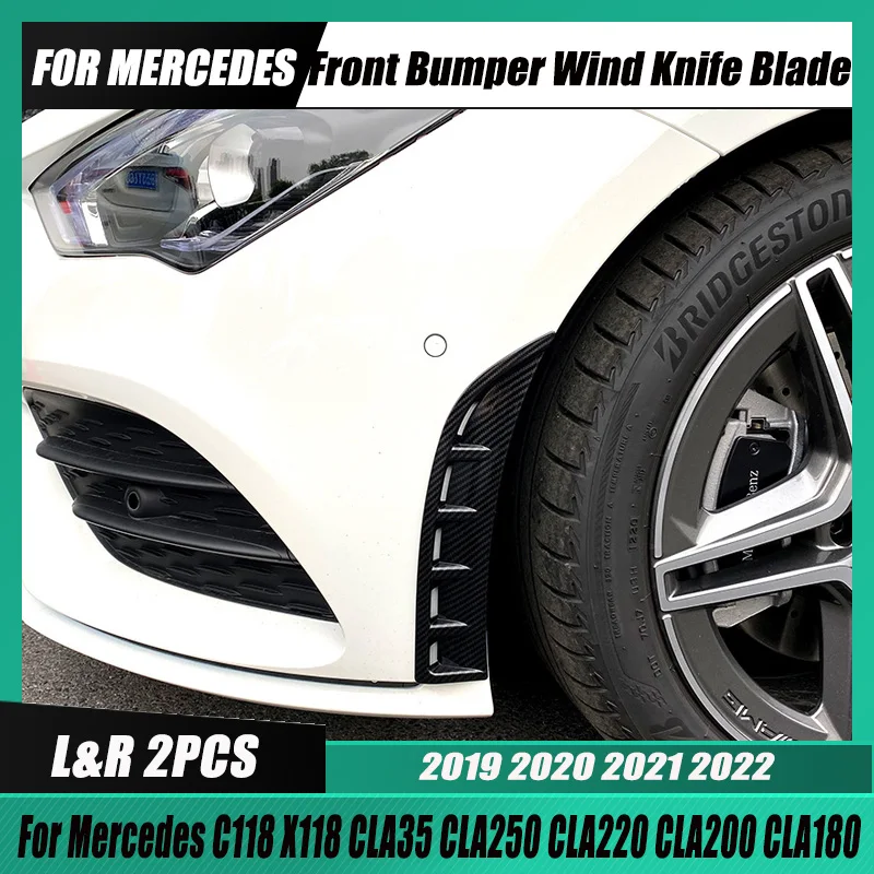 

Накладки для автомобилей Mercedes C118 X118 AMG, передний бампер, ветровой нож, боковое крыло, отделка крышки, кла35, кла250, кла220, кла200, Клао 2019-2022, настр...