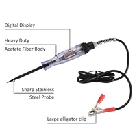 12v circuit tester probe 3 24v electric car fuse test light voltage pen detector brand new car accessories