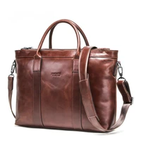 handbag men for man genuine leather mens laptop messenger shoulder bags retro business briefcase 14 inch computer male package
