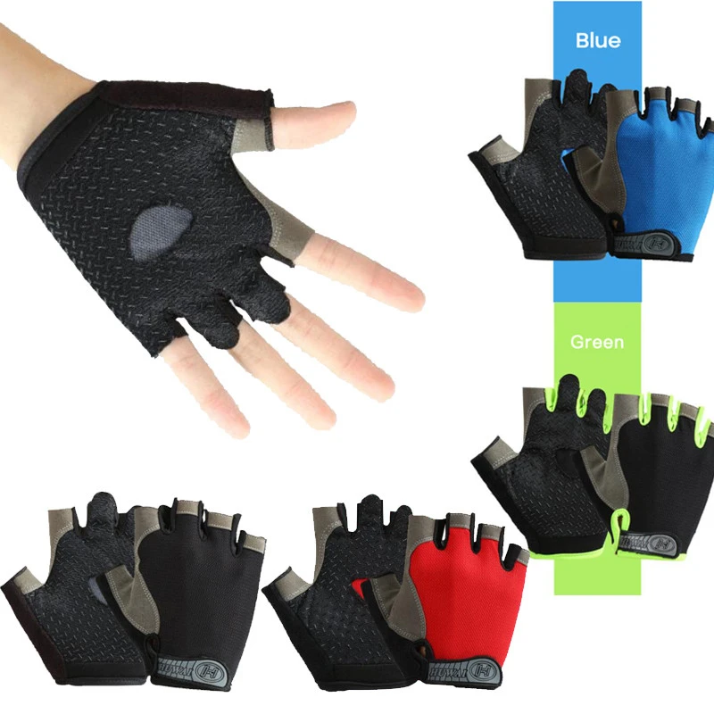 

Professional Men Women Half Finger Fitness Gloves Breathable Anti-slip Weightlifting Dumbbell Training gloves Cycling gloves