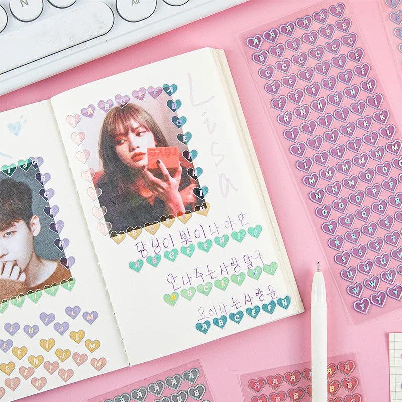 Буквы-Стикеры из ПВХ для подарка Цветные самоклеящиеся буквы скрапбукинга