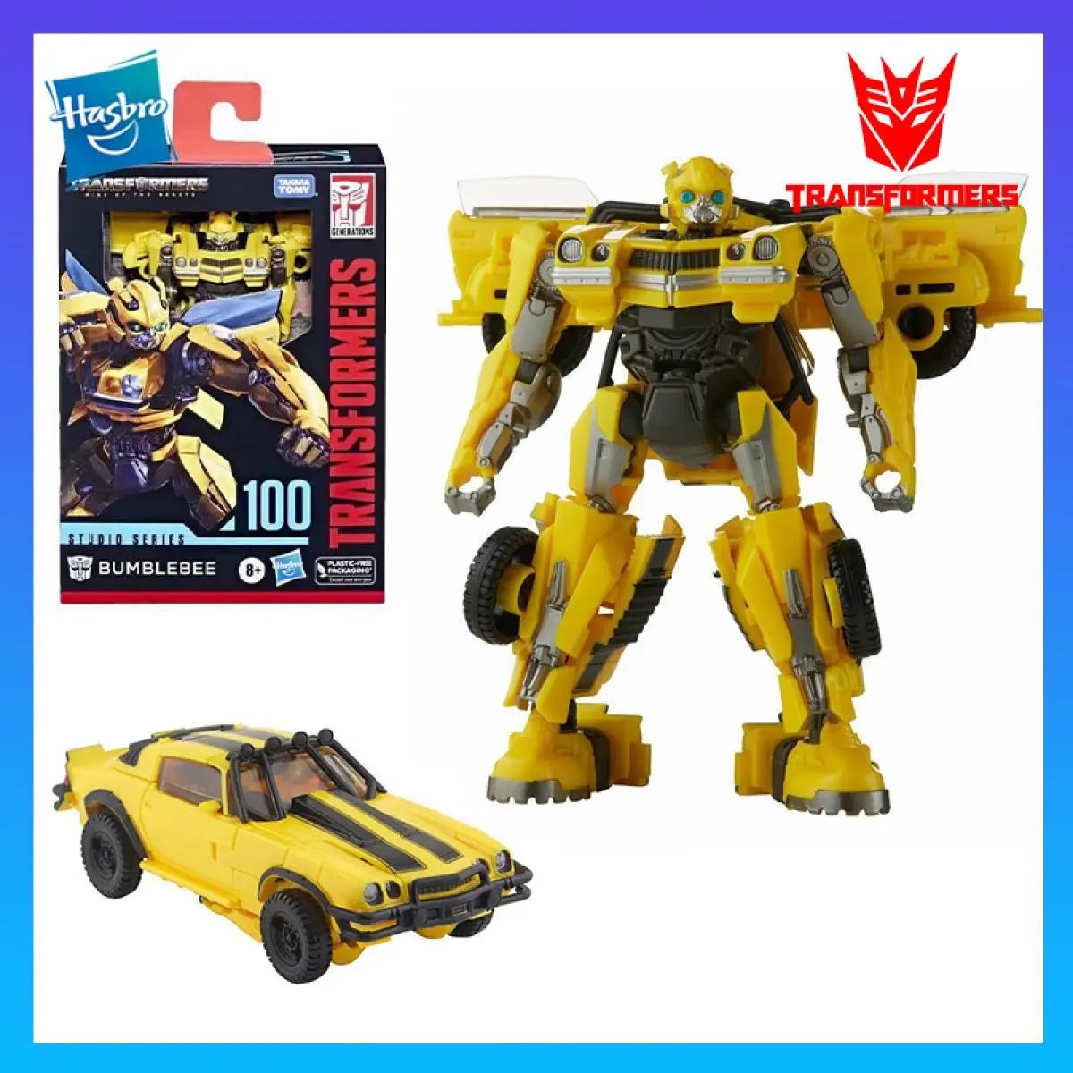 

Takara Tomy Hasbro Transformers: Rise of The Beasts Ss100 Deluxe Class Bumblebee Rotb Autobots Action Figure Models Collectible