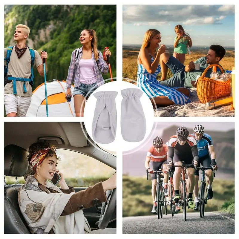 Перчатки для защиты рук от солнца перчатки без пальцев дышащие шелковые