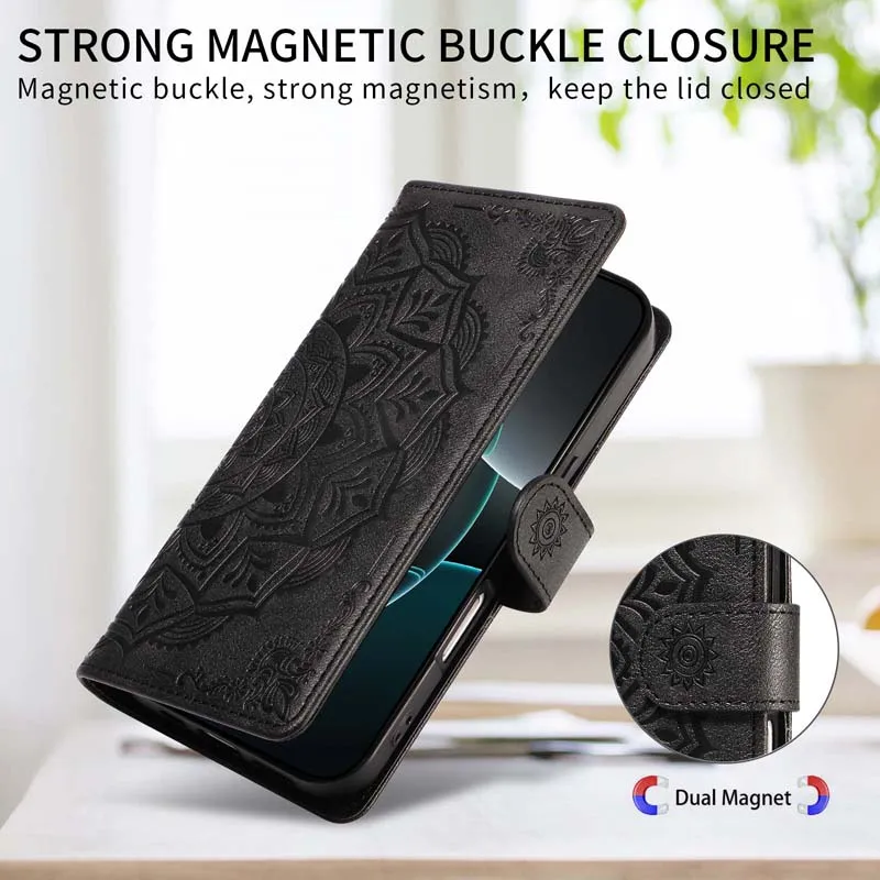Фото Магнитный кожаный чехол для телефона Huawei P10 P20 P30 Pro Mate 10 20 Lite P8 Lite 2017 с тиснением, откидной крышкой и держателем для карт. №2