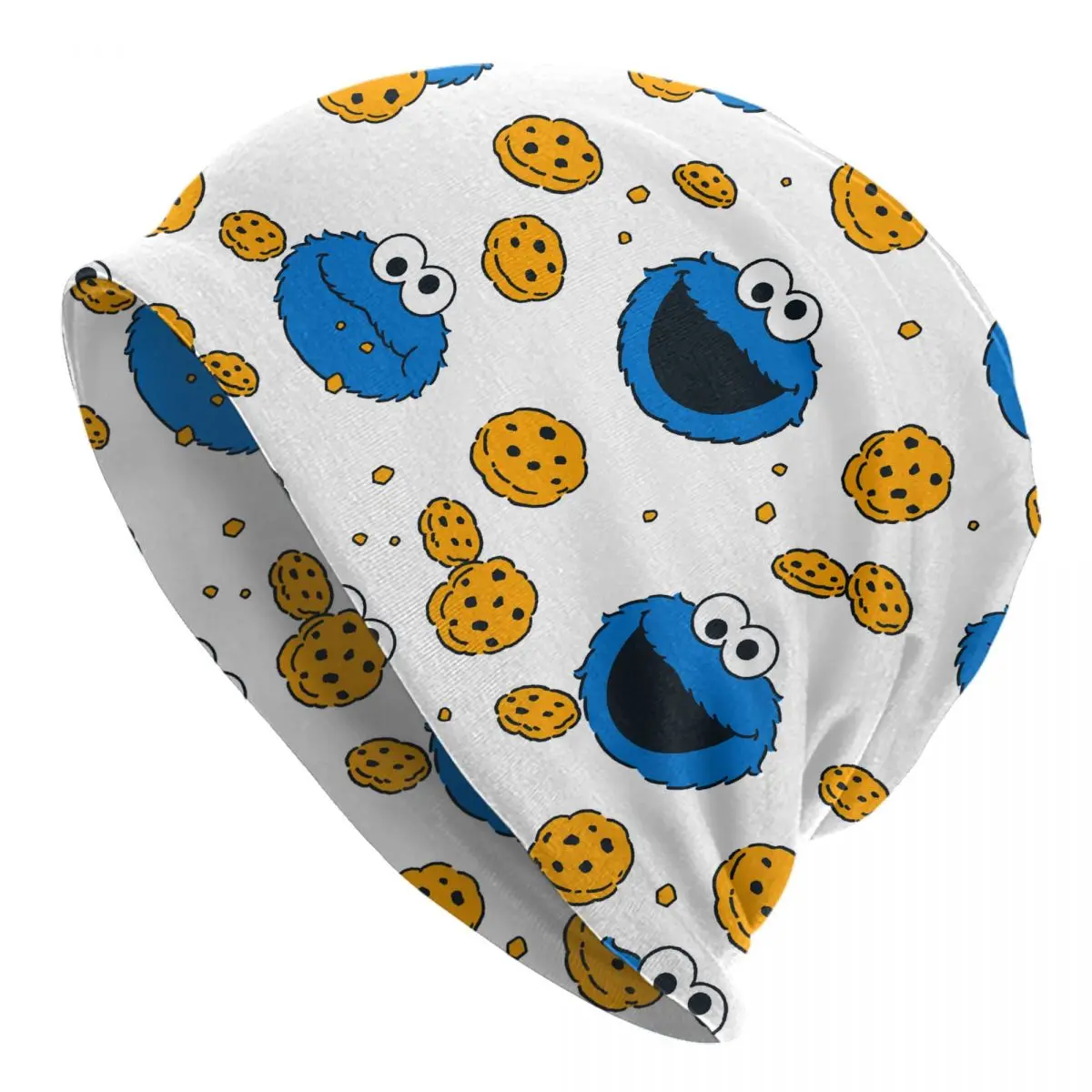 

Cookie Monster Skullies Beanies Hat Cool Unisex Outdoor Cap Warm Dual-use Bonnet Knitting Hats