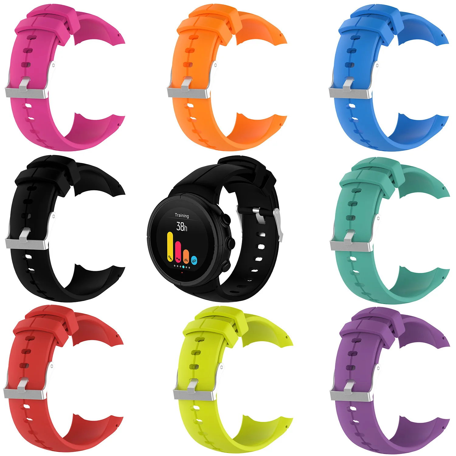 

Strap For Suunto Spartan Ultra 50mm smartwatch Silicone Ridge Sport Bracelet Suunto Spartan Ultra band Wearing Supplies