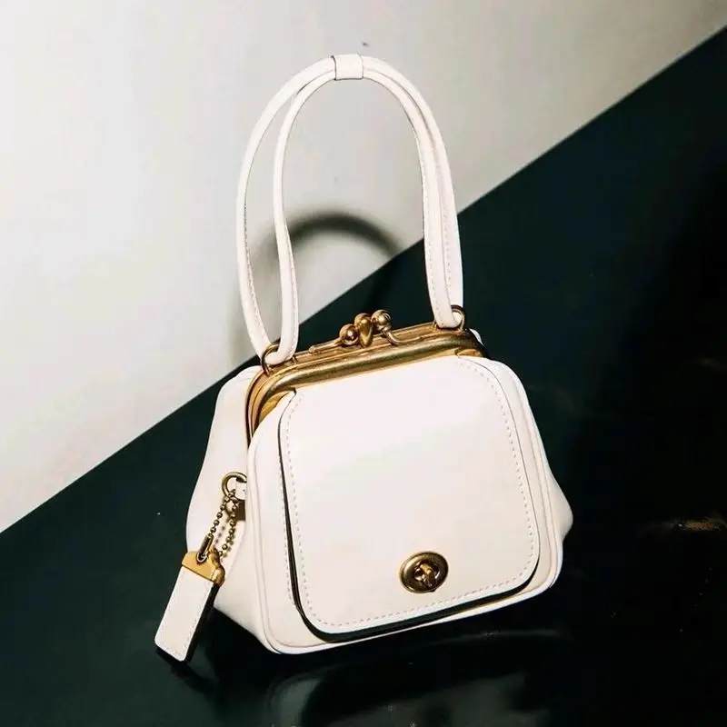 

Vintage Clip Handbag Bags Women New Niche Hundred White Vintage Bag Shoulder Crossbody