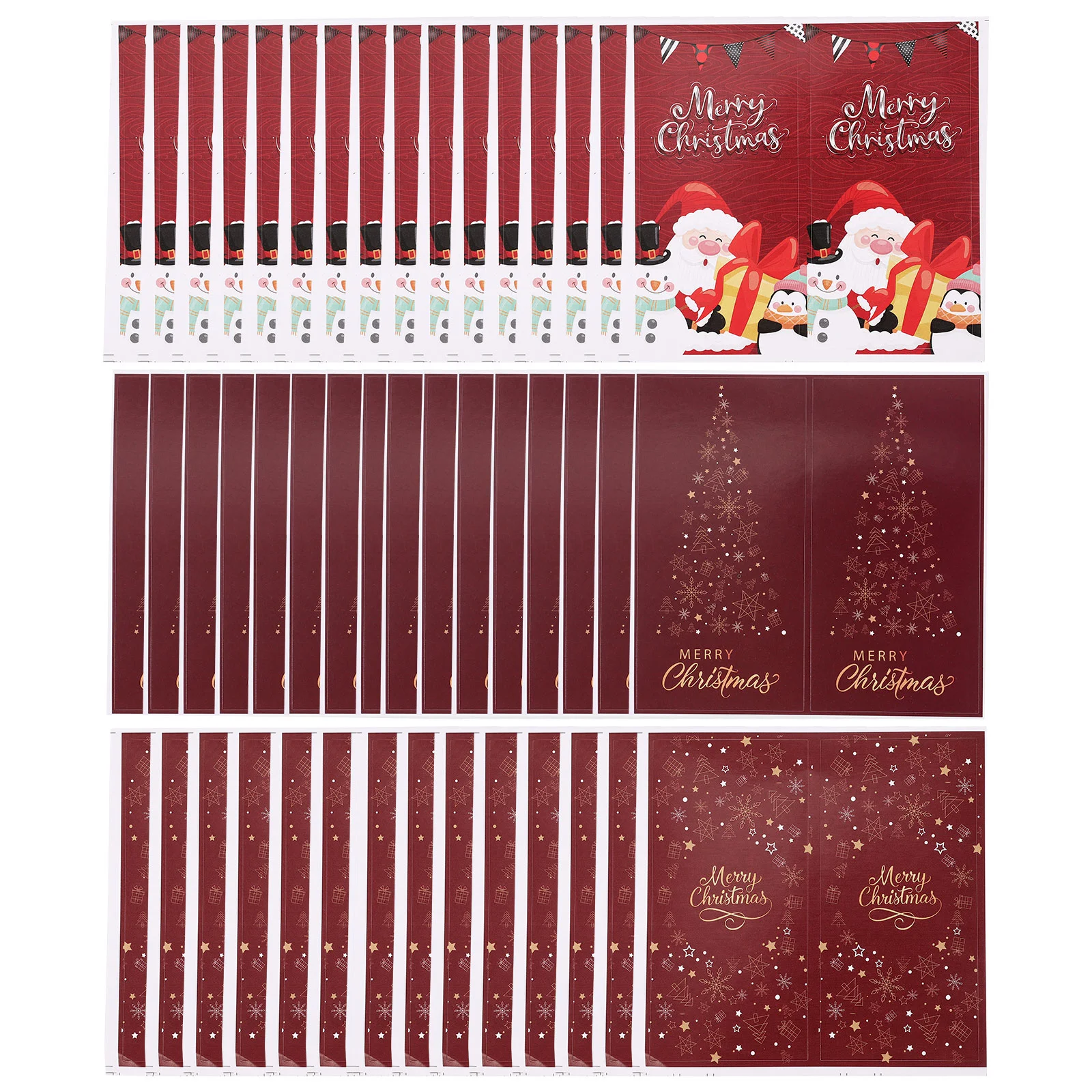 

Sticker Stickers Gift Christmas Label Wrappingbox Funny Decorative Multi Function Merry Cartoon Adhesive Household