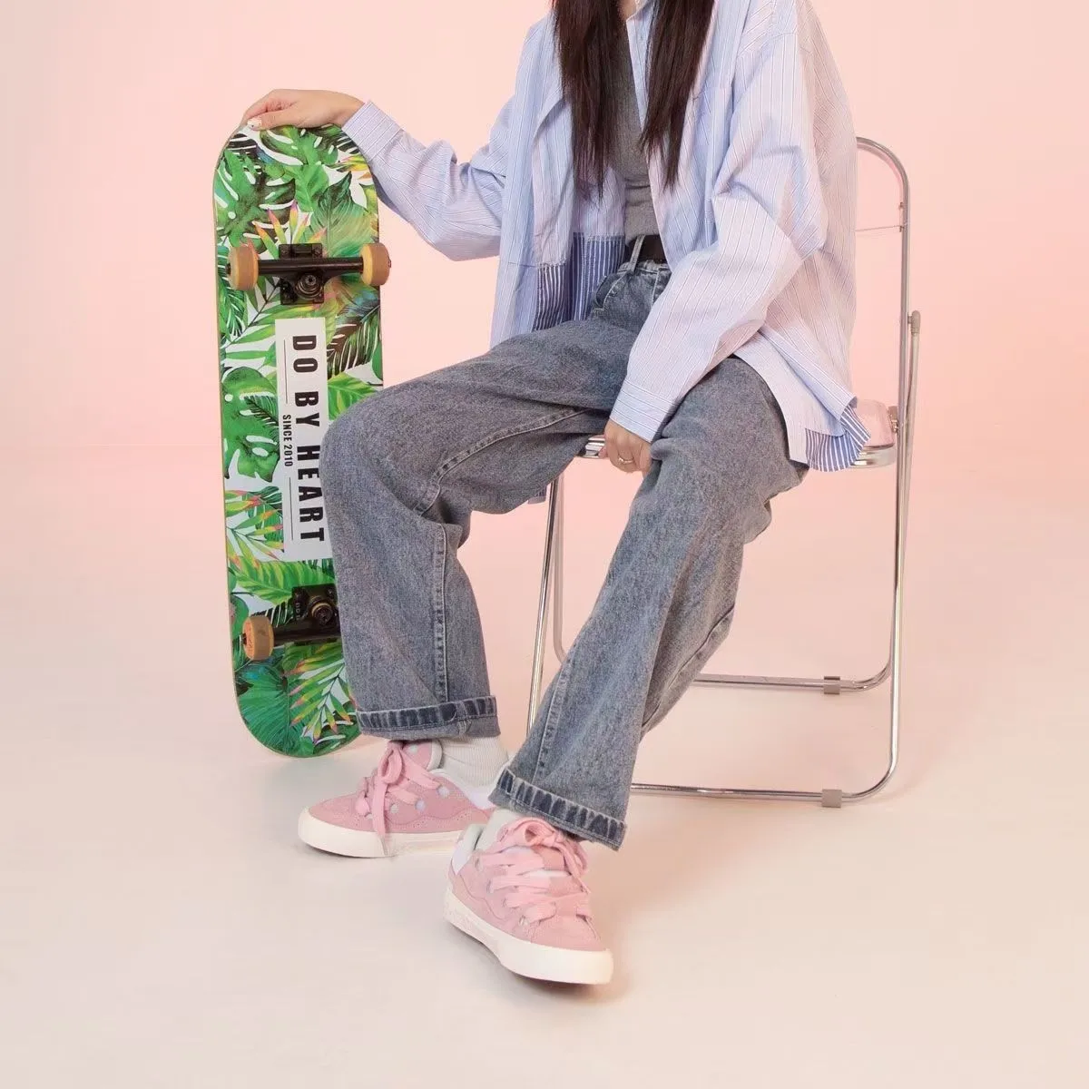 Женские кроссовки для скейтборда универсальные удобные с низким верхом