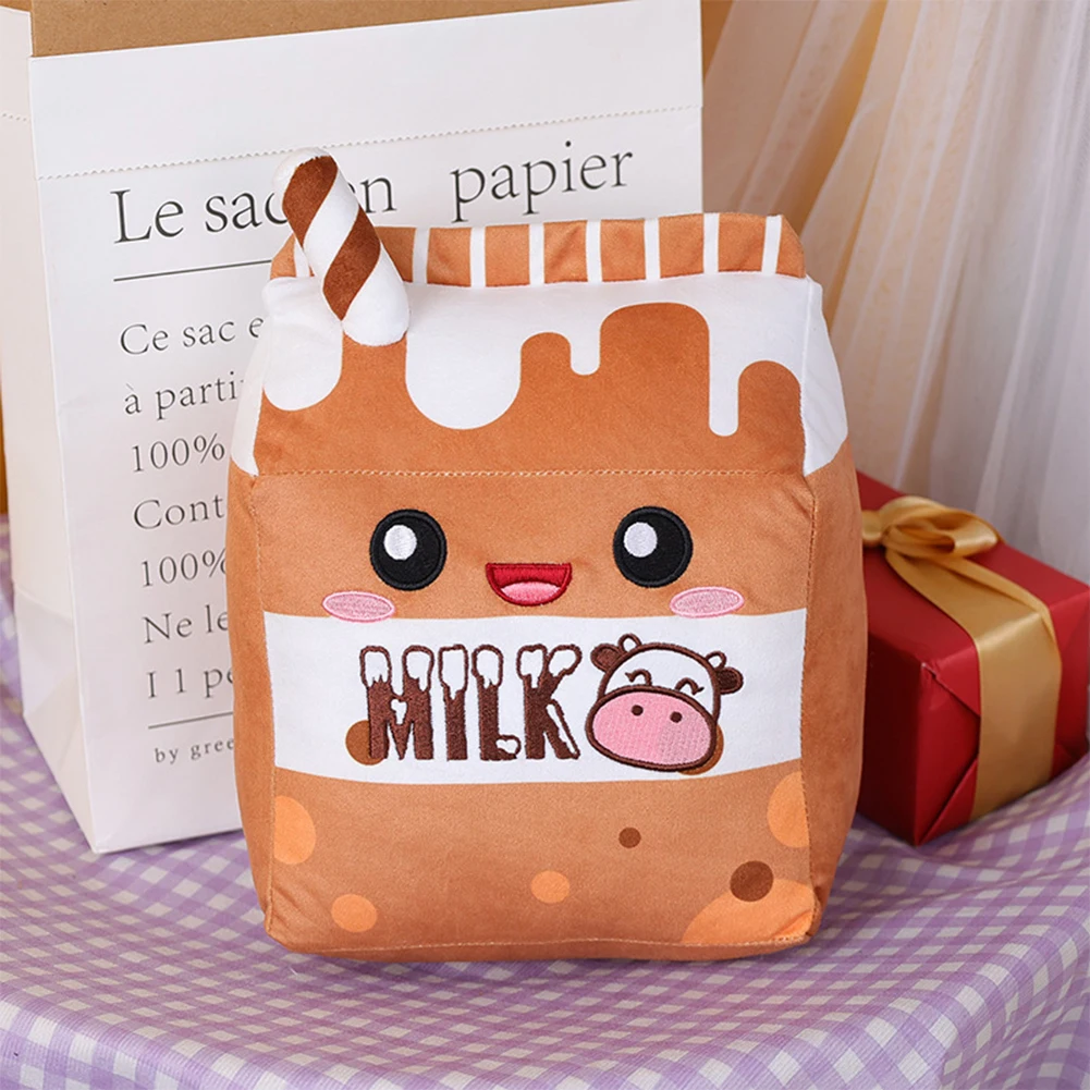 

Cartoon Milk Carton Plush Toy Super Soft Stuffed Animal Toy Gift For Children's Day