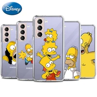 funny homer j simpson case for samsung galaxy s20 fe s22 s21 s10 plus s9 note 20 ultra 10 9 shockproof tpu clear phone coque