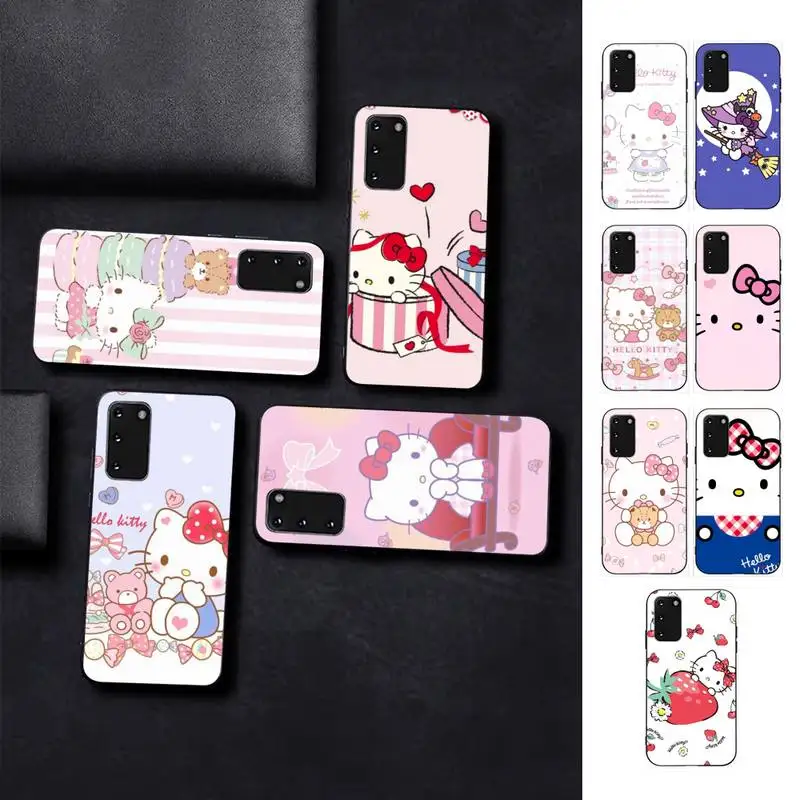 

BANDAI Hello Kitty Phone Case for Samsung S10 21 20 9 8 plus lite S20 UlTRA 7edge