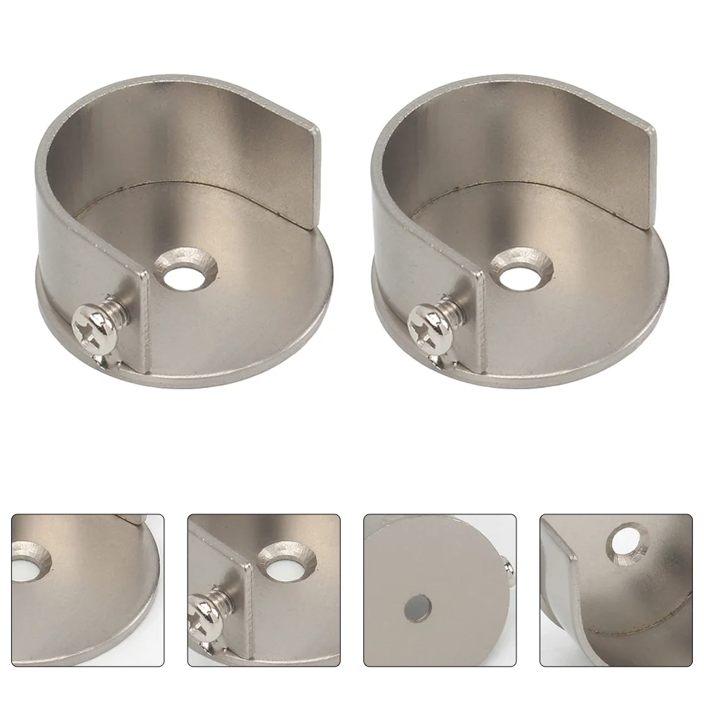 

Rod Curtain Bracket Holder Closet Brackets Wardrobe Pole Holders Shower End Support Socket Drapery Decordrill Home Accessories