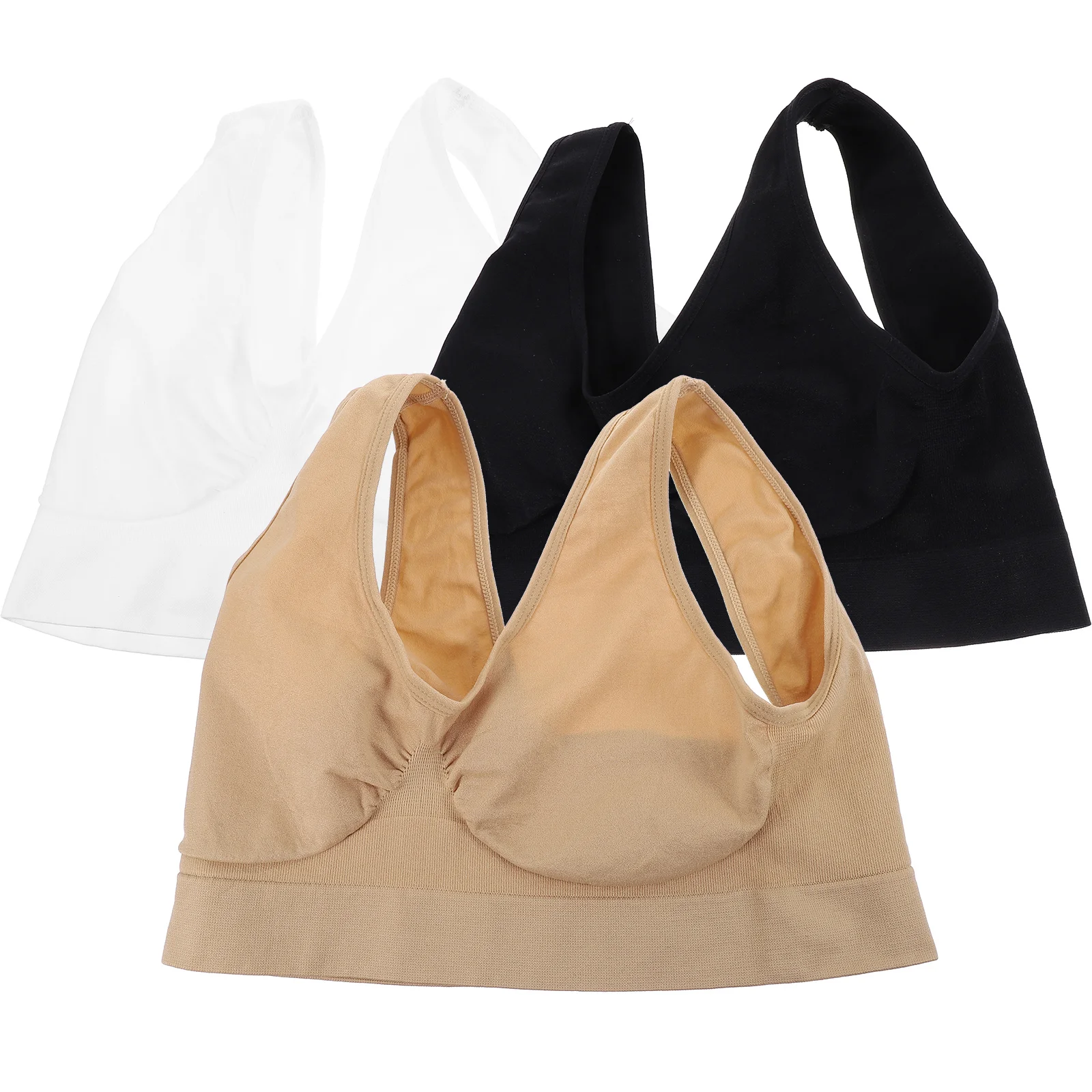 

3 шт., женские бюстгальтеры без косточек