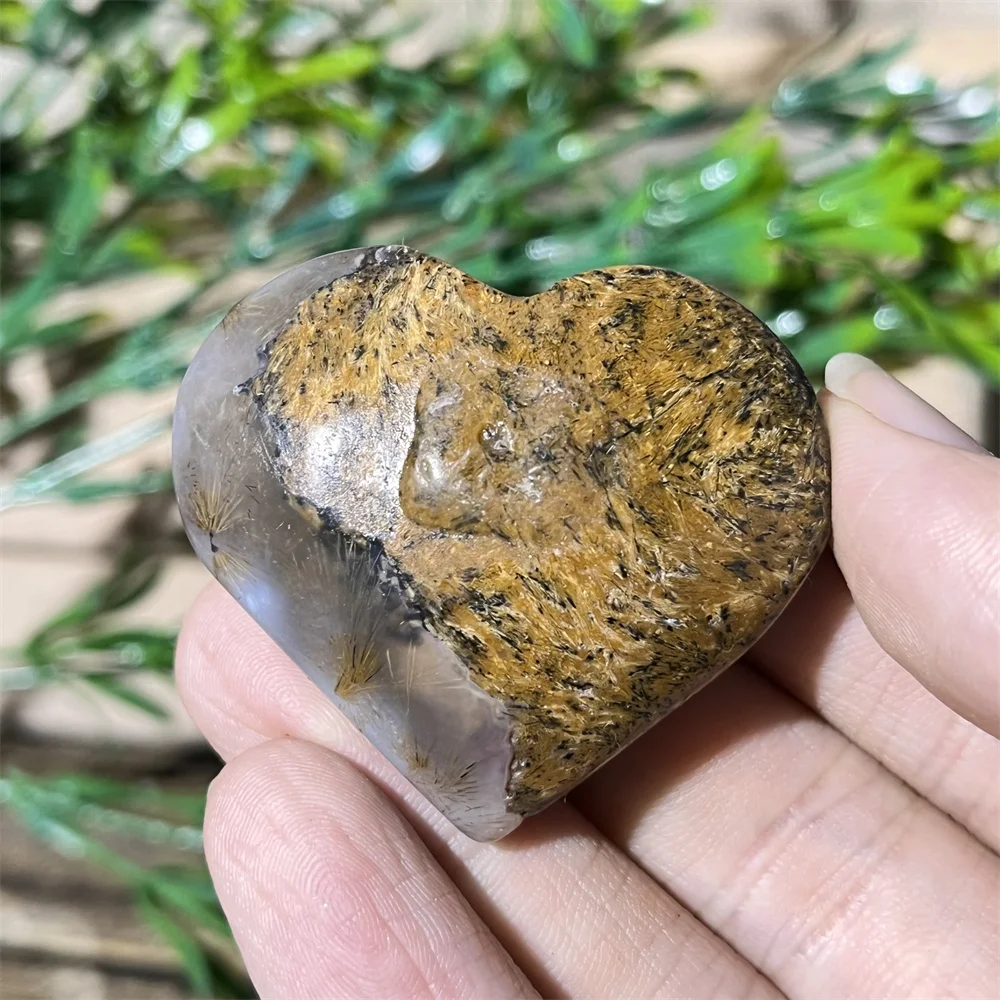 

Хрустальный натуральный агат, волосы, сердце, полированный минерал, дом, разум, драгоценный камень, живые пятна, лечебный камень кварцевое украшение рейки