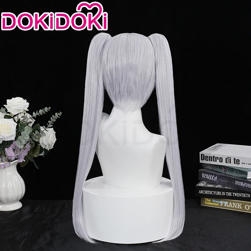 В НАЛИЧИИ Парик Friar Anime Frieren: Beyond Journey's End DokiDoki Женский Косплей Белые Серые Волосы