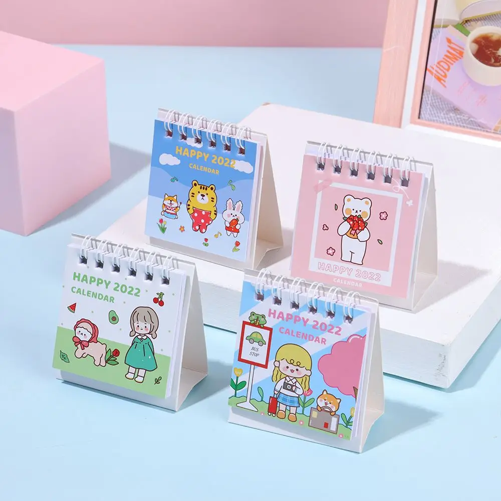 

Home Daily Scheduler Organizer Portable Mini Desk Calendar Cute Desktop Ornaments