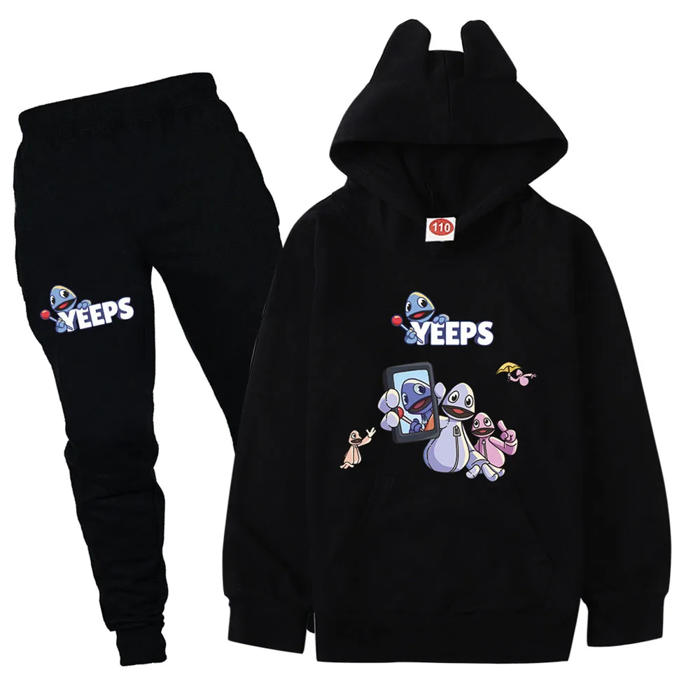 Комплекты детской одежды костюм Yeeps для девочек толстовки с длинными рукавами и