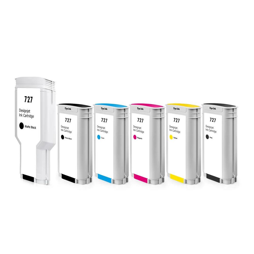Фото Для HP 727 Картридж 300 мл с полным чернилом HP727 Для HP DesignJet T920 T930 T1500 T1530 T2500 T2530 Чернильный бак для принтера C1Q12A №5