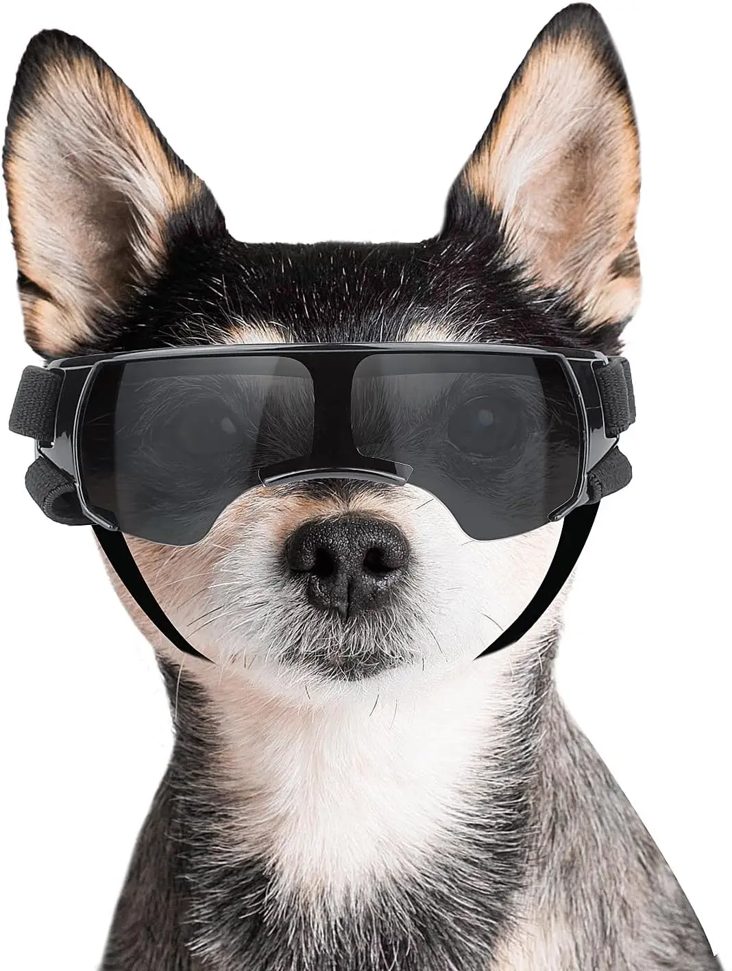 

ATUBAN Dog Goggles Sunglasses Small to Medium Breed, Anti-Fog UV400 Lens Puppy Sunglasses, Adjustable Lightweight Doggie Goggles