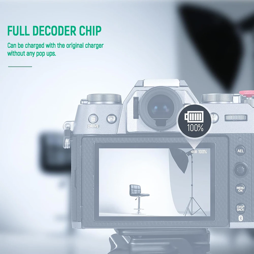 NP-W126S Аккумулятор для Fujifilm Camera X-A1E2T12T3T10T20T30T30 IIT100T200T50 X-Pro1Pro2Pro3 XS-10 X-T50 Двойное зарядное устройство (art.: 3920d2a06effd) - 3920d2a06effd
