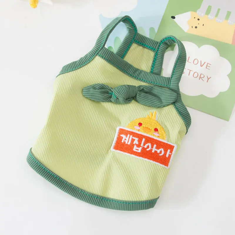 

Hot Sale Summer puppy dog thin camisole teddy bear pet cat summer dress small puppy summer sunscreen clothes
