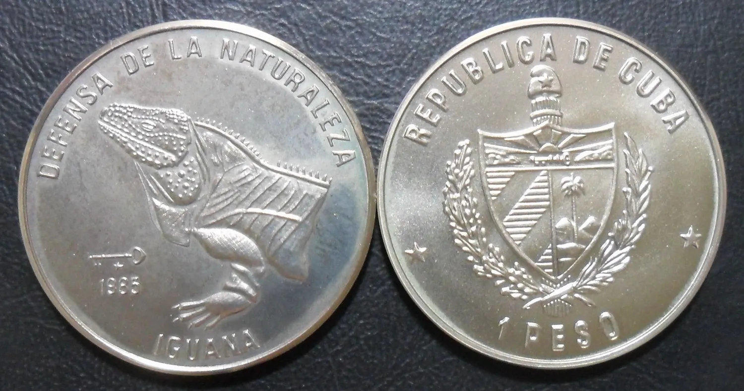 

Cuba 1985 Cyclura 1 Peso Commemorative Coin