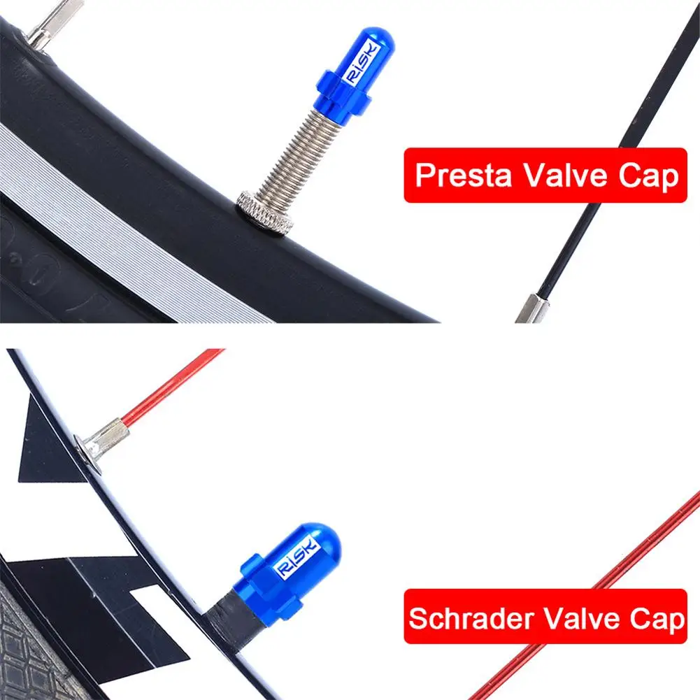 Колпачок Пневматического клапана 2 шт. алюминиевый сплав клапан шрадера Presta