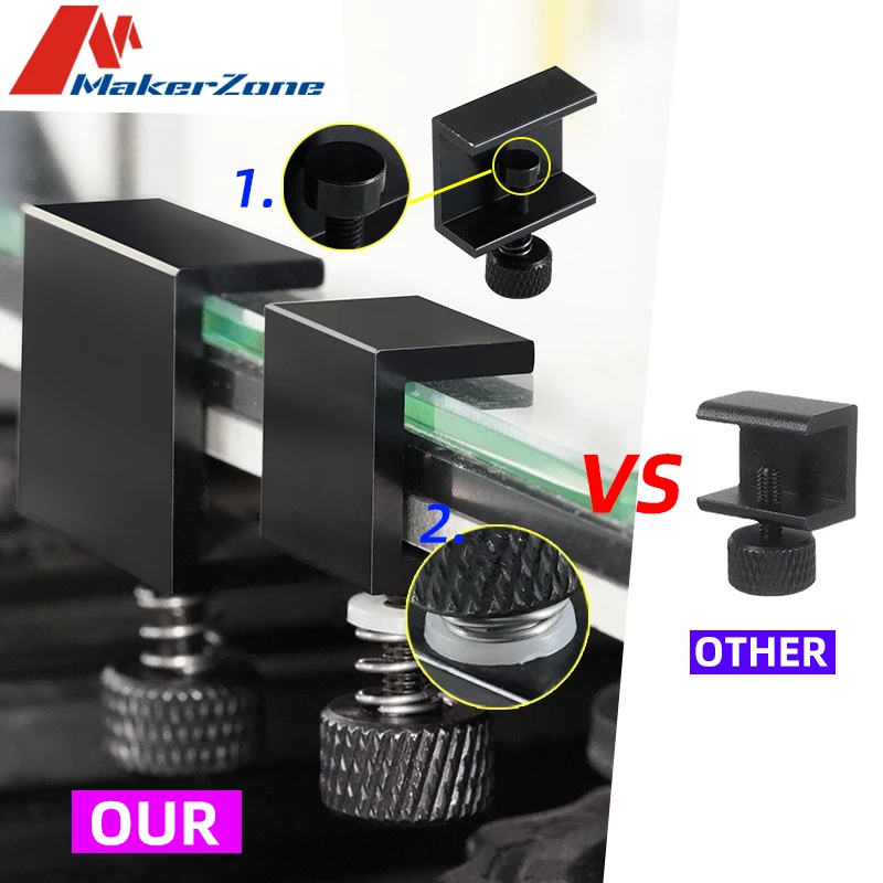 Зажим для 3D-принтера Ender 3 v2, регулируемая алюминиевая платформа с подогревом