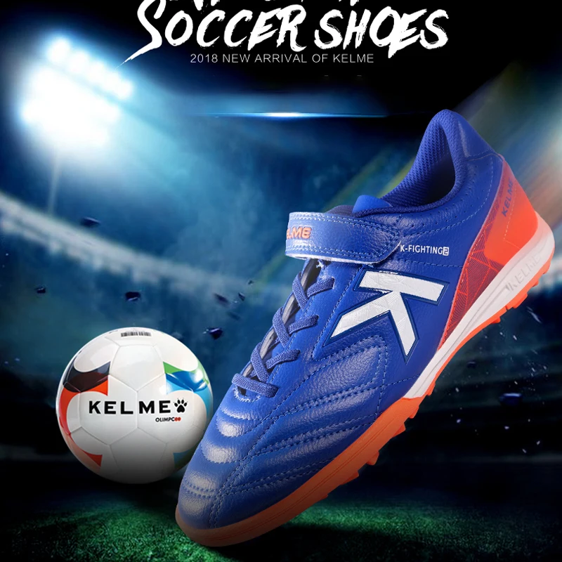 KELME Professional Football Shoes Kid's Football Training Shoes Grass TF Outdoor Anti Slip Boys' and Girls' Sneakers 68833134